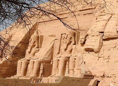 Temple d'Abou Simbel au bord du lac Nasser
